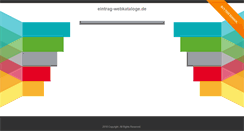 Desktop Screenshot of eintrag-webkataloge.de