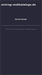 Mobile Screenshot of eintrag-webkataloge.de