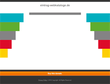 Tablet Screenshot of eintrag-webkataloge.de